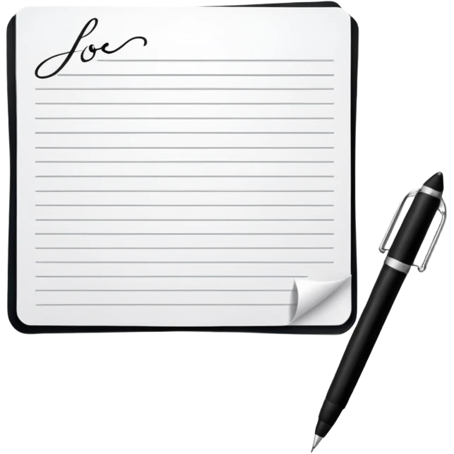 Signature at the bottom of the page emoji
