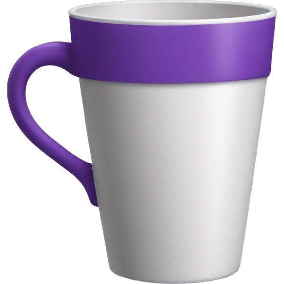 Purple cup with handle  emoji