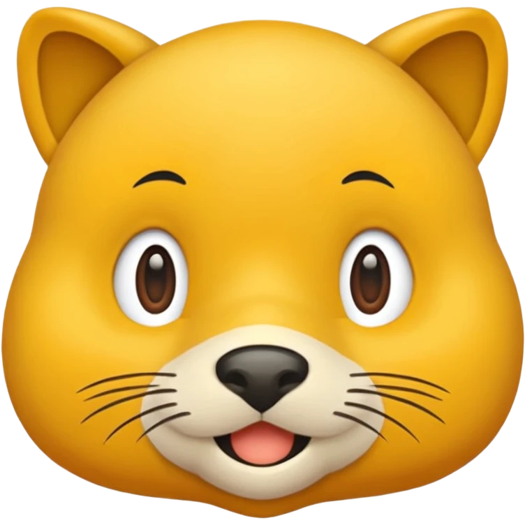 Молочный пушистый шарик  emoji
