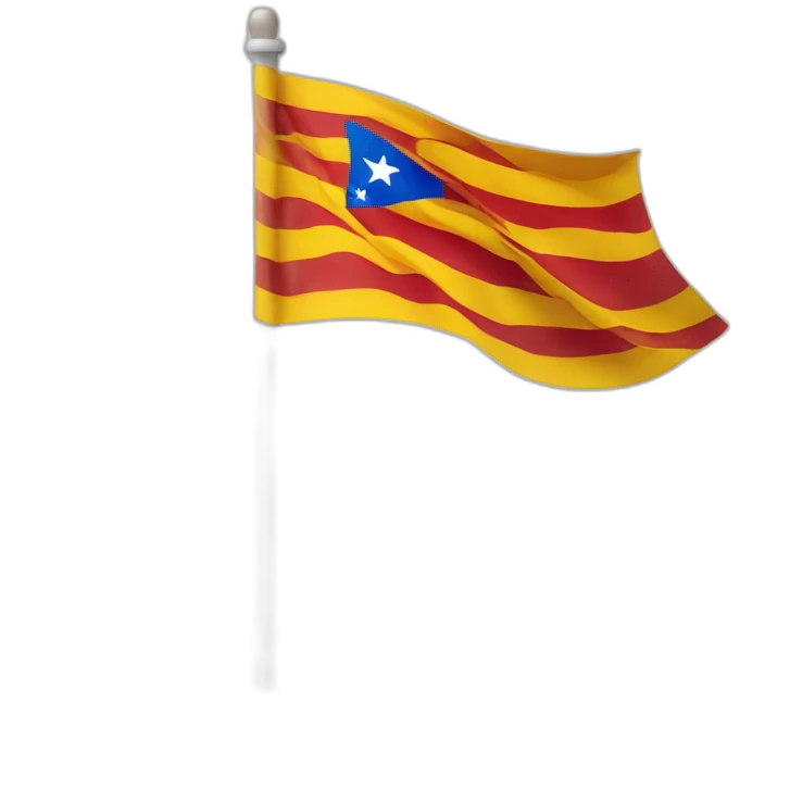Bandera estelada catalana emoji
