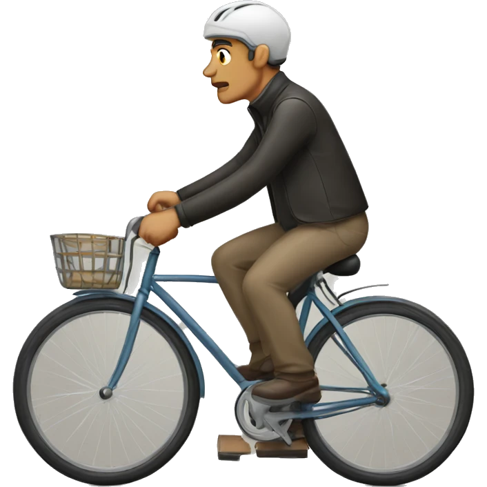 Man in bicycle  emoji