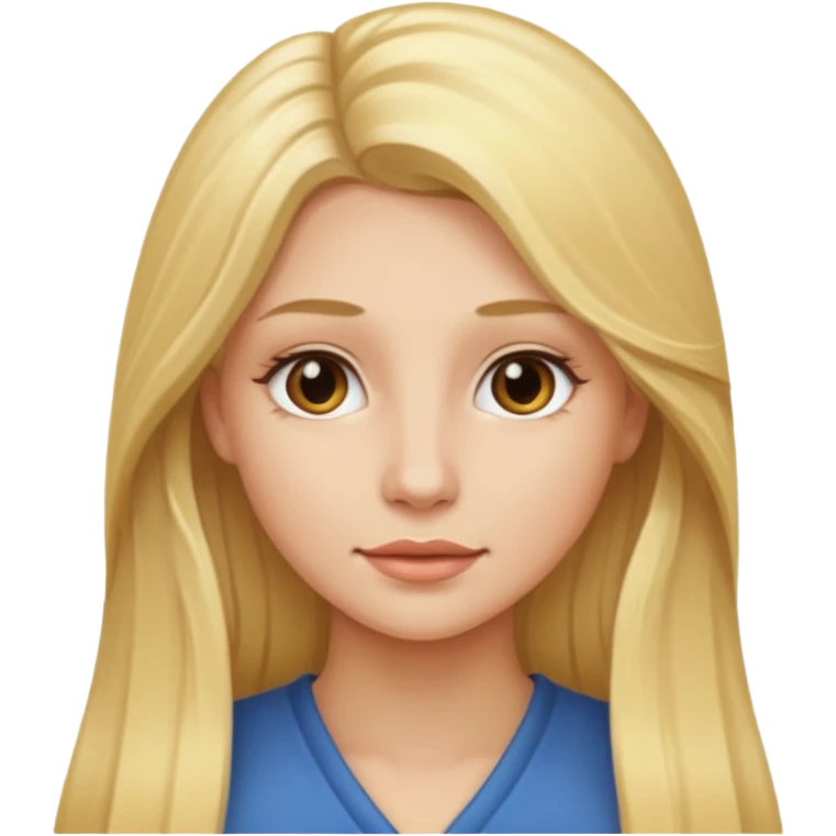 woman with long blonde hair emoji