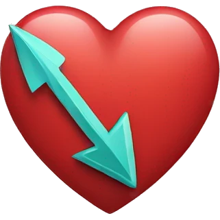 heart with arrow through emoji