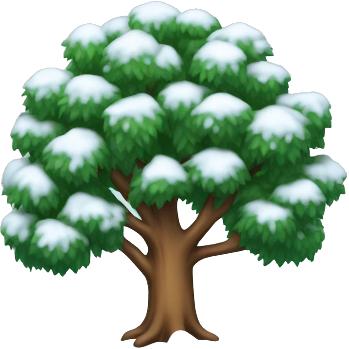 A winter tree emoji