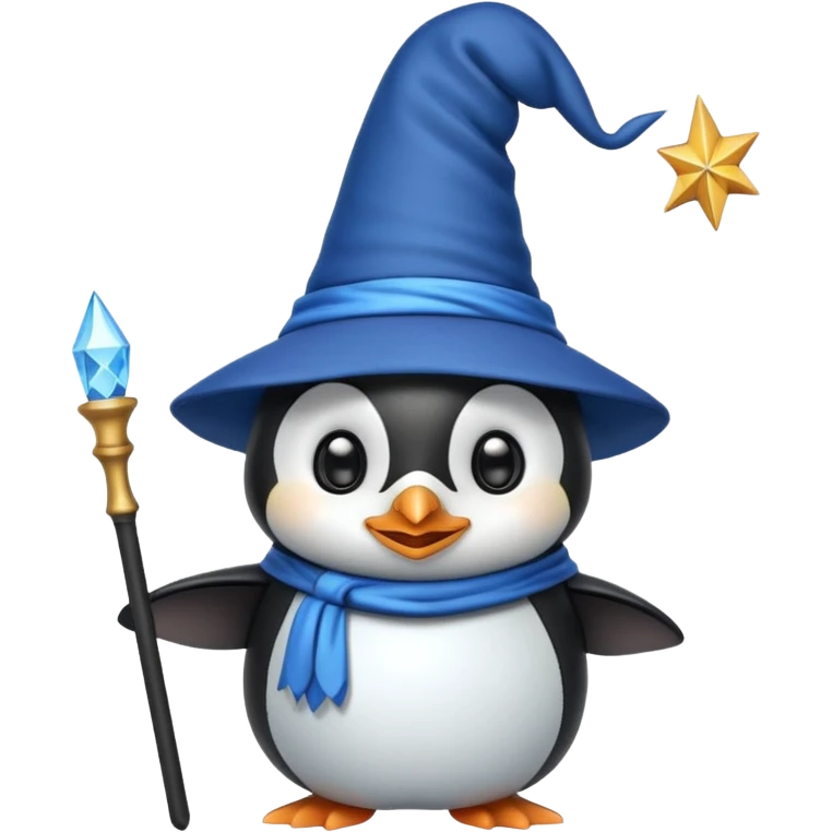 Penguin Wizard emoji