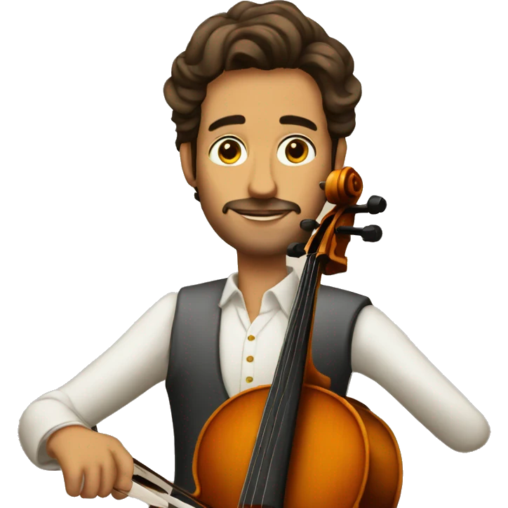 spanish dressed cello player emoji