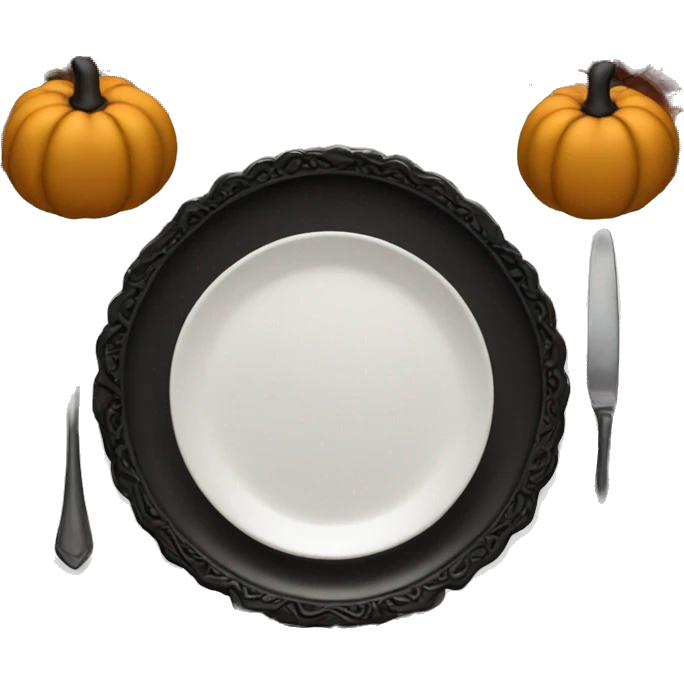 Gothic thanksgiving table setting  emoji