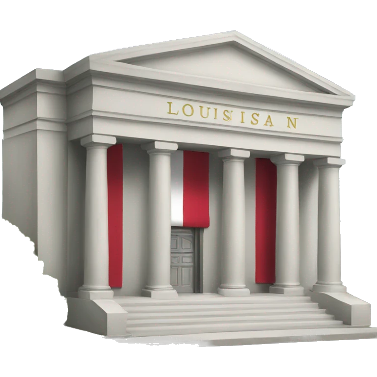 bank with the louisiana flag emoji