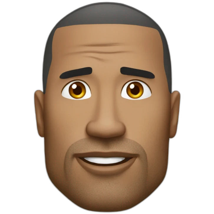 The rock face emoji