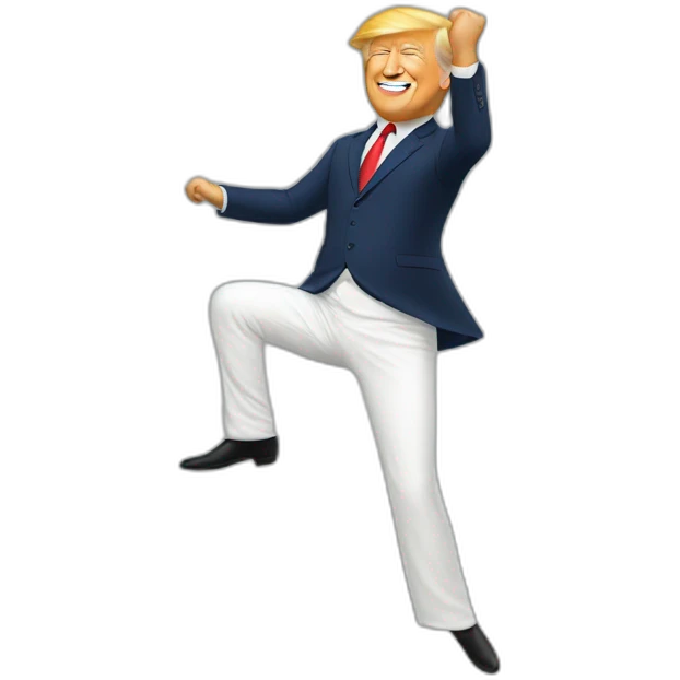 Trump qui danse avec bon Lennon  emoji