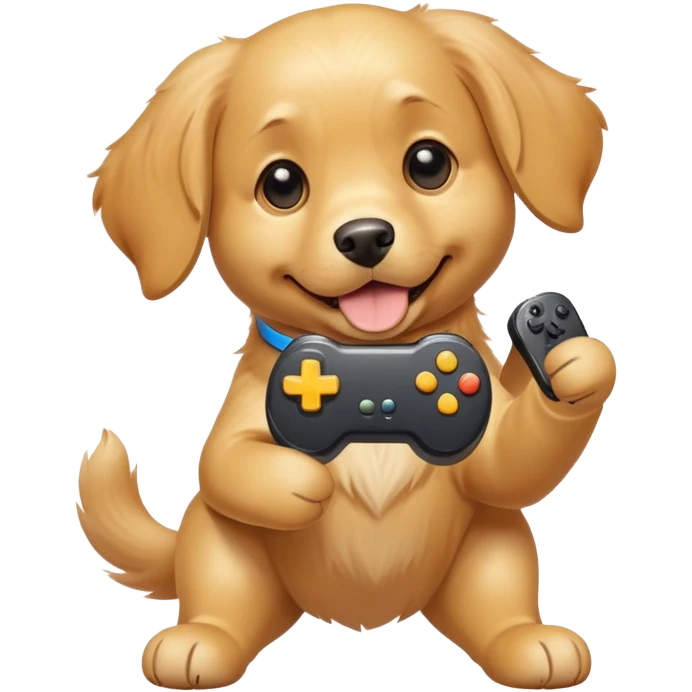 A doggy with a controller  emoji