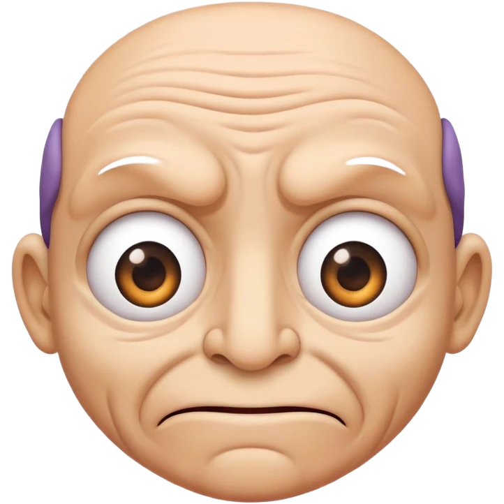 Looking eyes with grimace face emoji