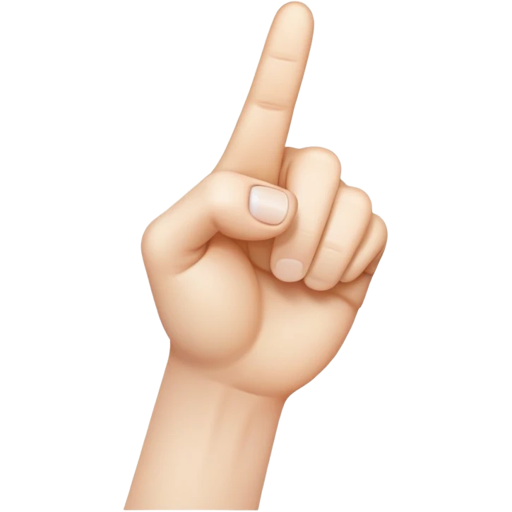 pointing finger emoji