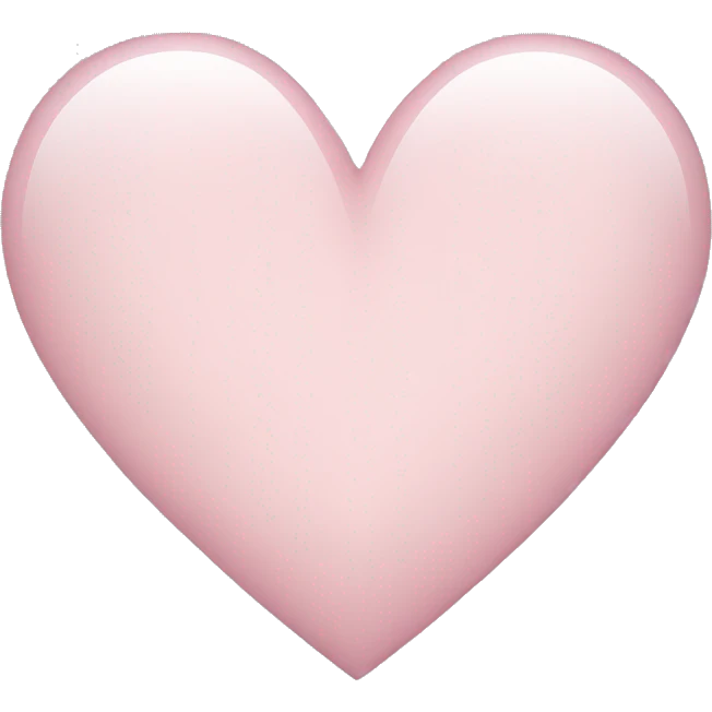 light pink heart emoji