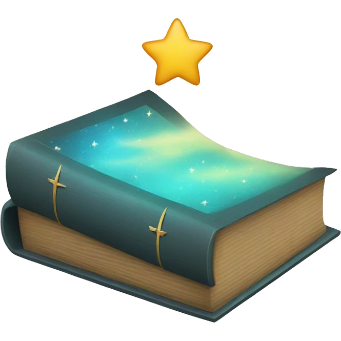 book with a star emoji