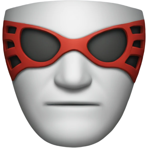 Face shot of spidermans mask emoji
