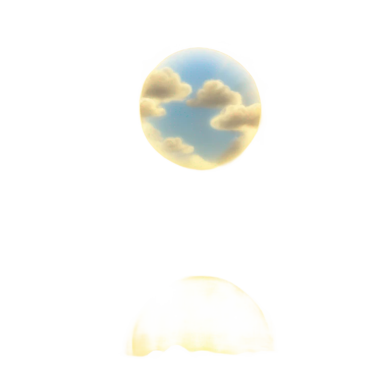 Un rayo de luz del sol entre las nubes en el cielo emoji