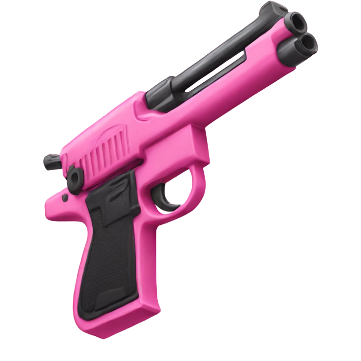Pink gun emoji