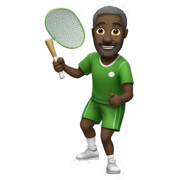 Ideis Elba playing pickle ball emoji