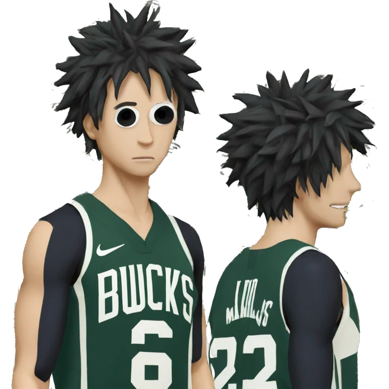 Obito avec le maillot des bucks emoji