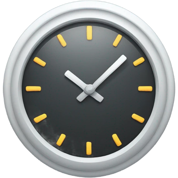 clock at 7:14 emoji