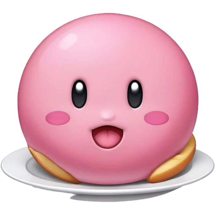 Kirby eating emoji