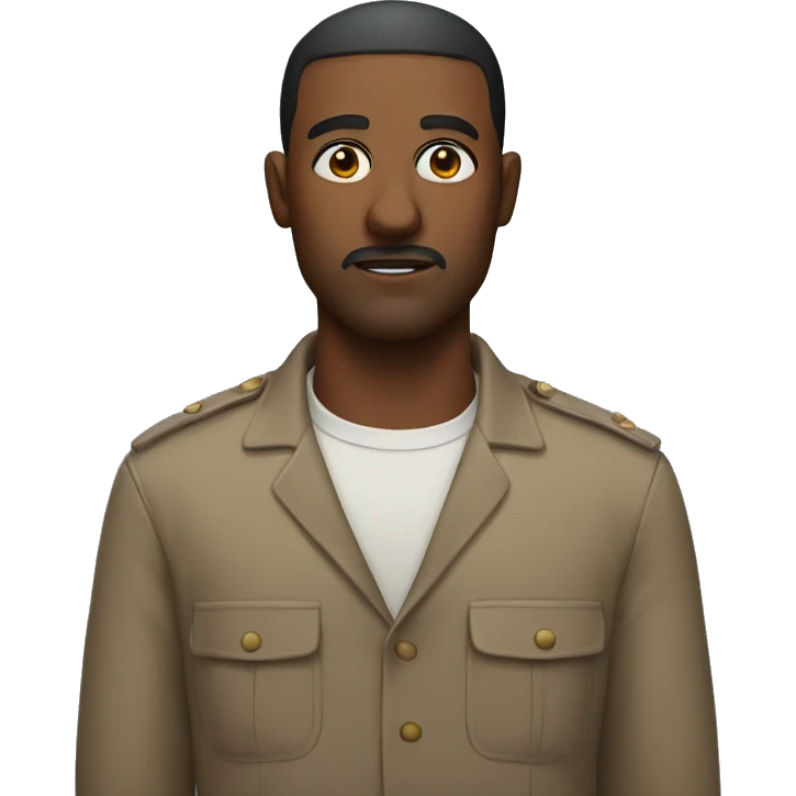 man with one thousand yard stare  emoji