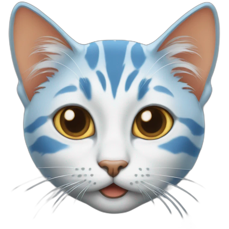 cat-blue-hair-eating-tangerine emoji