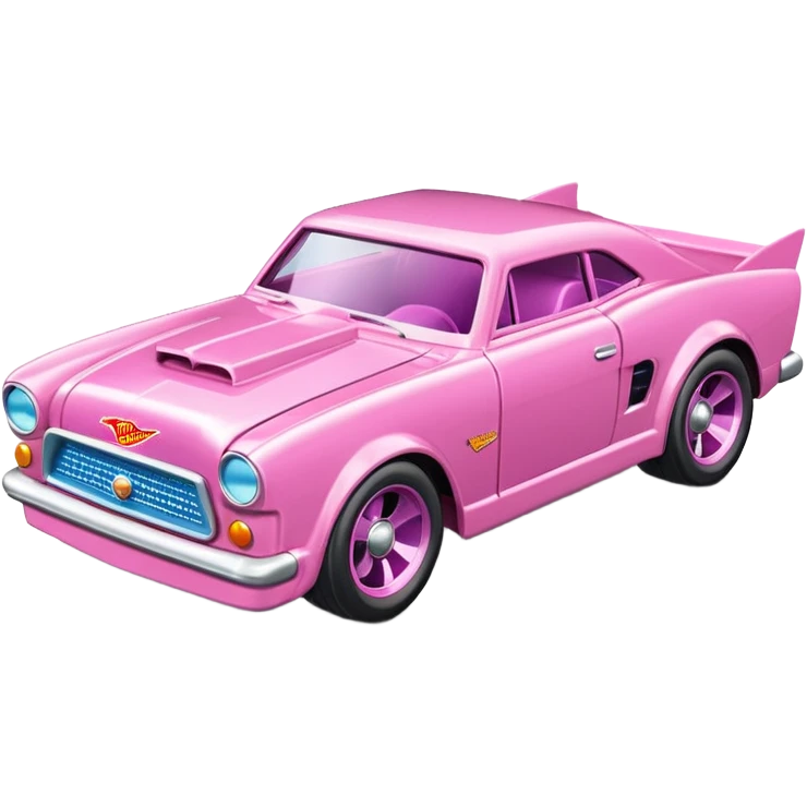 Машинка HotWheels розового цвета в классической упаковке HotWheels. emoji