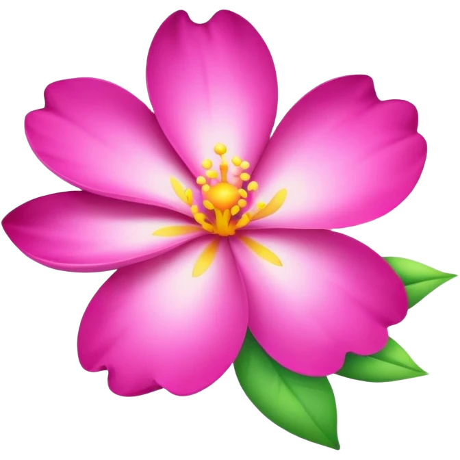 pleasant aroma wafting from a flower emoji