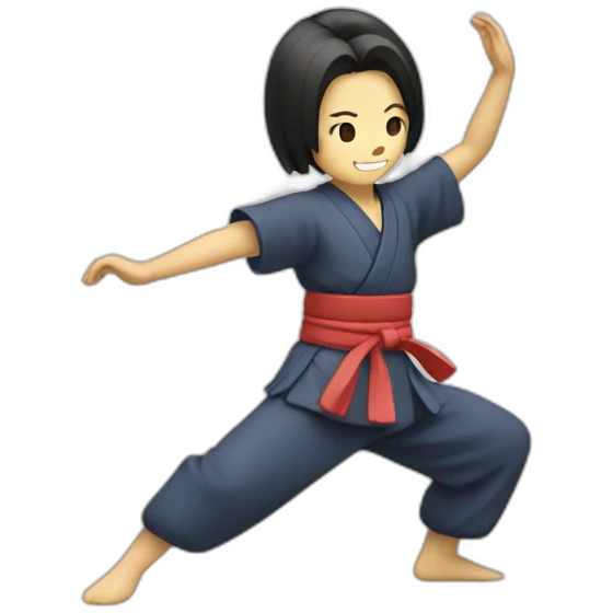 Create a dancing Japanese character emoji