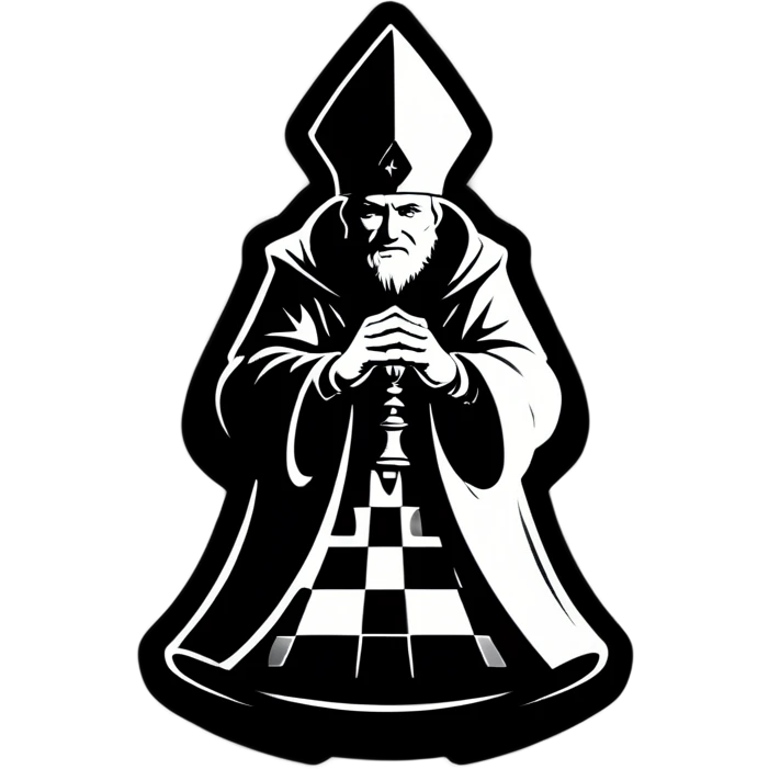 black bishop captured on a chessboard emoji