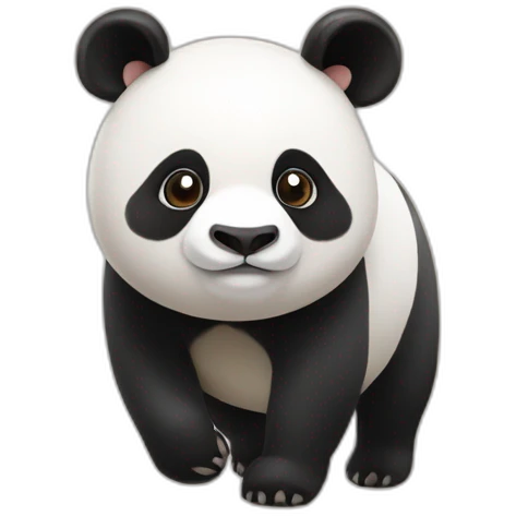 Panda sur cochon emoji
