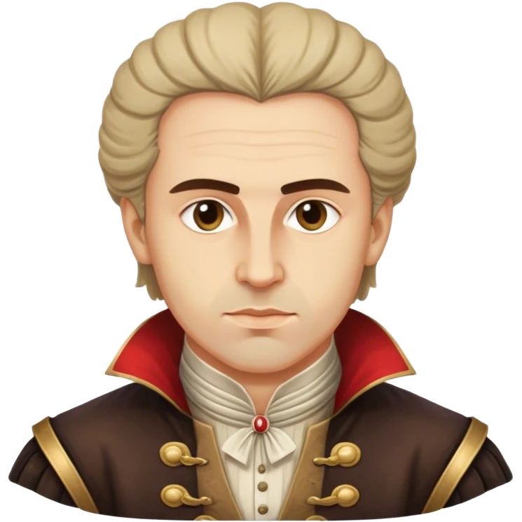 Cinematic Realistic Marko Marulić Portrait Emoji, depicted as a celebrated Croatian writer with a reflective expression and period clothing, rendered with rich textures and warm literary lighting that captures his historical influence. emoji