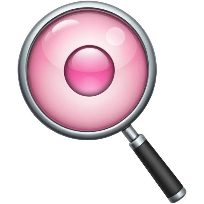 mix light pink dark pink and white girly chrome internet with a magnifying glass emoji