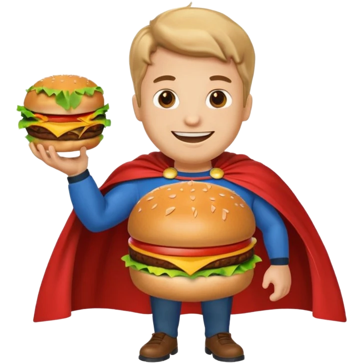 Super burger guy  emoji