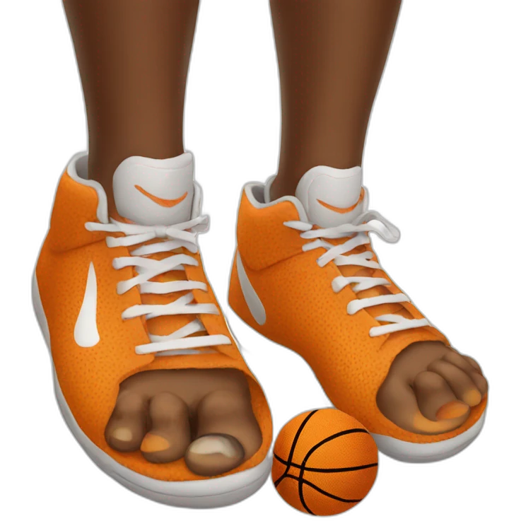 Basketball toes emoji