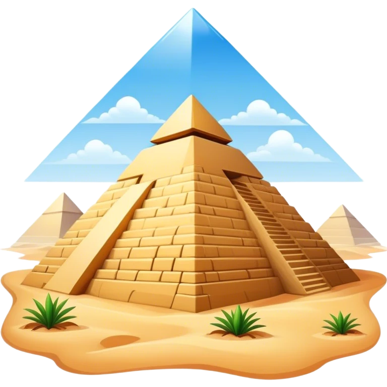 A pyramid emoji