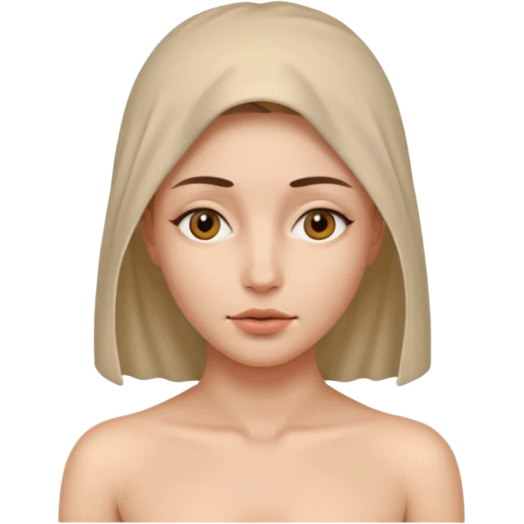 A naked women but her face is coverd emoji