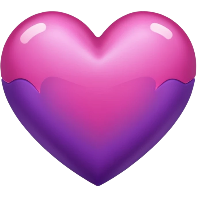 corazón rosa y morado emoji