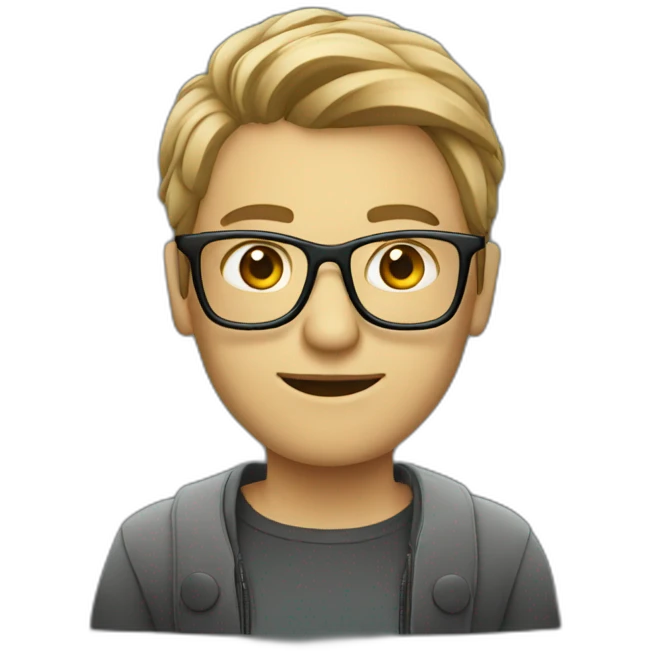 IT programmer in glasses emoji