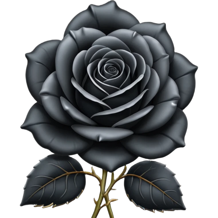 Black rose emoji