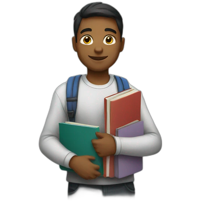 students with books emoji
