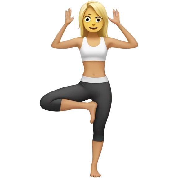 Rubia yoga emoji
