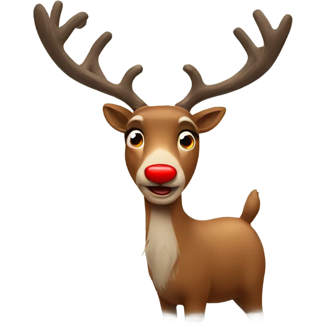 Red Nosed Reindeer emoji