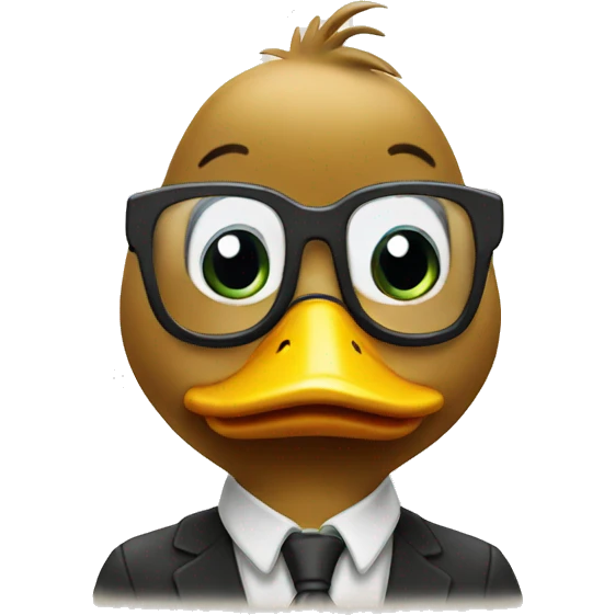 smart duck tutor emoji