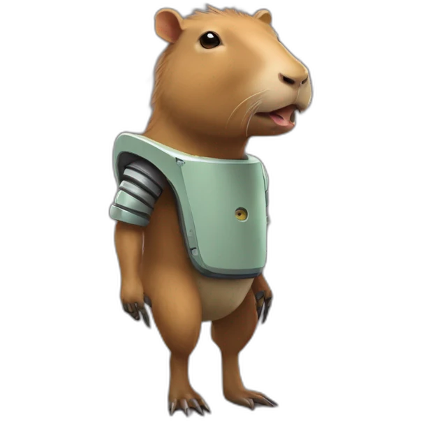 créer moi un robot capybara emoji