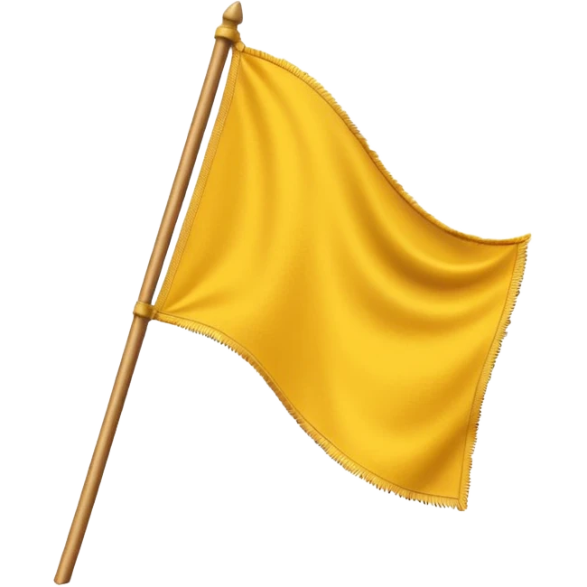 Create a yellow flag  emoji