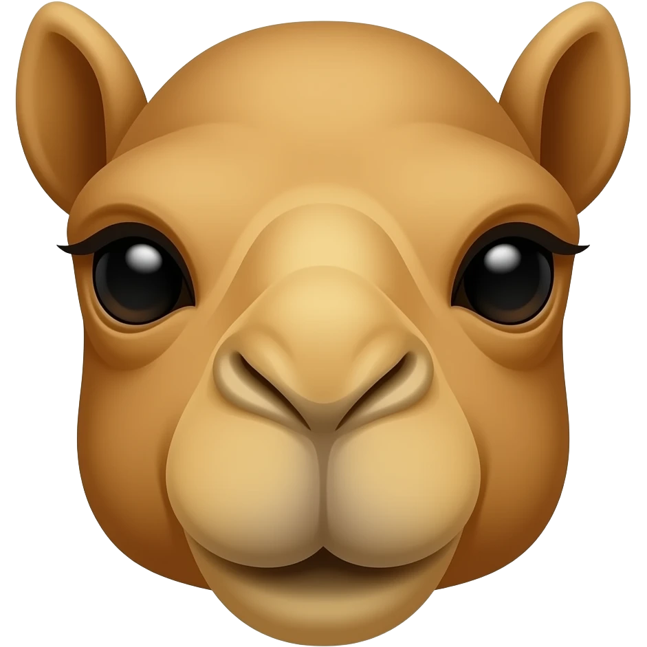 camel face close up emoji