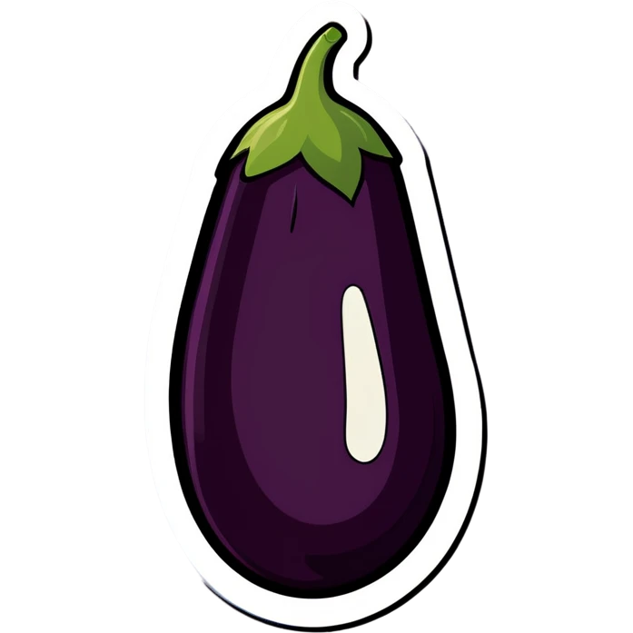 Eggplant on dock emoji